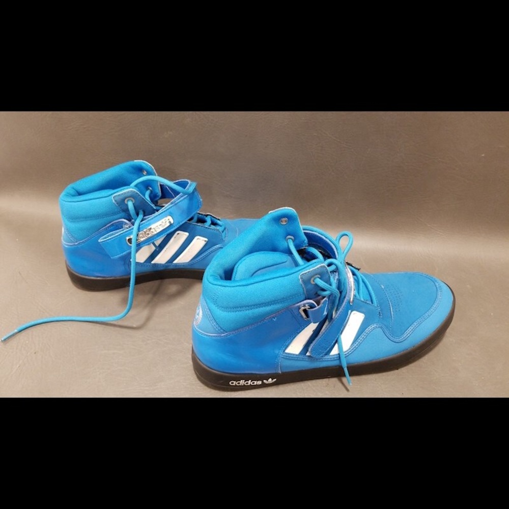 MEN'S ADIDAS HIGH TOPS | Excellent Blue Shoes 14